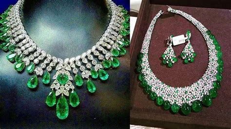 Gorgeous Emerald Diamond Necklace Design Jewelry World