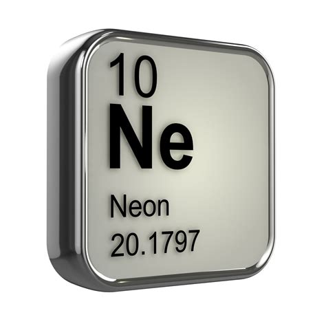 Neon Symbol On Periodic Table