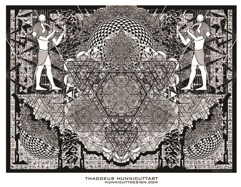 egyptian god thoth with sacred geometry art egyptian gods geometry art sacred geometry art