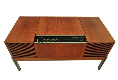 stereomaster hifi cabinet with tuner and record player by his masters voice 1970s 64545