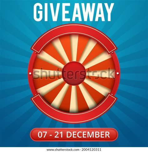 Giveaway Banner Social Media Contests Special Stock Vector Royalty