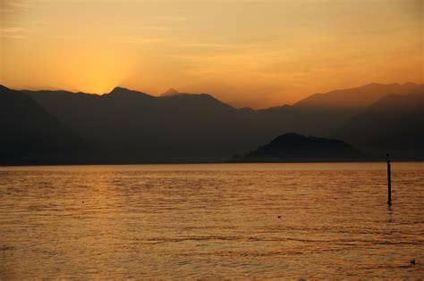 Sunset At Lake Como Lake Como Italy Bellagio Lake View Paolo Celestial Sunset Views