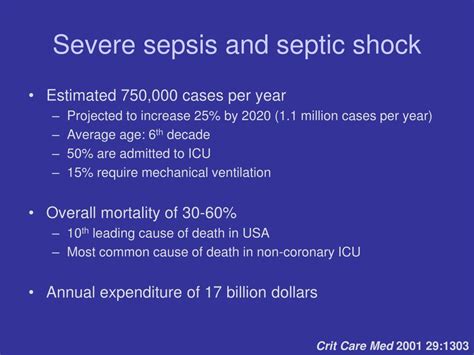 PPT Severe Sepsis And Septic Shock PowerPoint Presentation Free Download ID