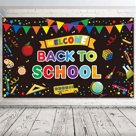 Buy Jozon Welcome Back To School Backdrop Banner 73 X 43 Inch Large