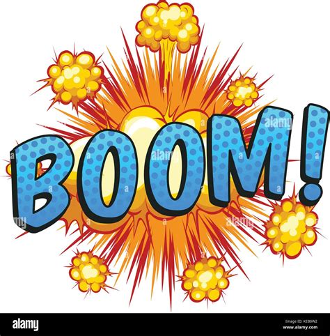 Expression Of A Word Boom Stock Vector Image Art Alamy