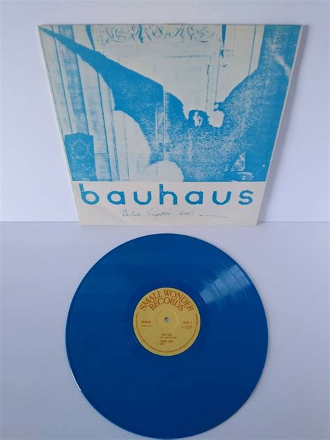 Bauhaus Bela Lugosis Dead Vinyl 12 Ep Record Blue Etsy