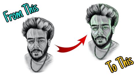 Photoshop Hack Pencil Sketch To Glow Sketch Art By Ayush Youtube