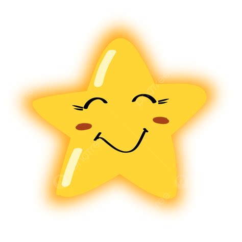 Gambar Bintang Lucu Kuning Bintang Bintang Lucu Emoji Bintang Png