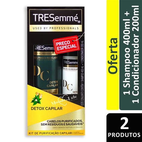 Kit Shampoo Condicionador Tresemmé Detox Capilar Shopee Brasil