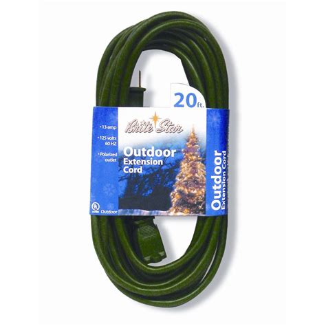 It is similar to the wiring of a switch box with an extended input supply cable. 20' Brite Star Indoor/Outdoor Polarized 9-Outlet 3-Prong Extension Cord - Green Wire - Walmart ...