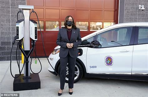 Kamala Plugs In Electric Vehicle As She Announces Plans To Install
