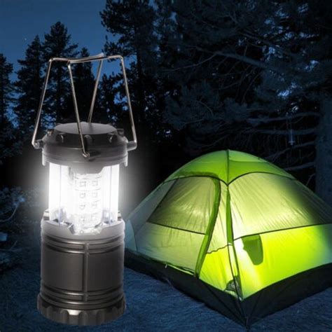 30 Led Portable Camping Torch Battery Operated Lantern Night Light Tent