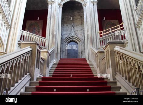 Staircase Inside Margam Castle At Margam Country Park Port Talbot