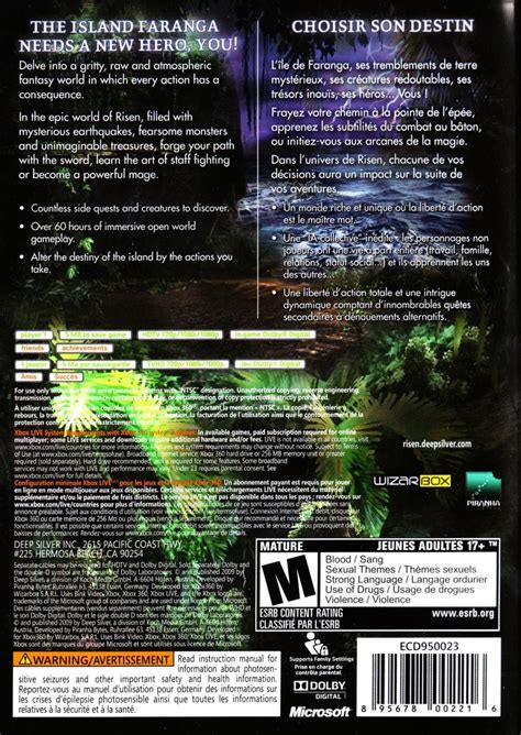 Risen 2009 Xbox 360 Box Cover Art Mobygames