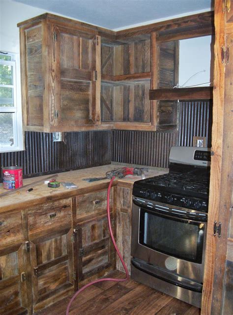 Kitchen Remodeling Project We Built These Barn Wood Cabinets And Used