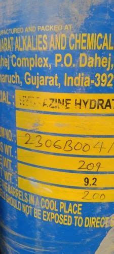 Hydrazine Hydrate At Rs 350kg Hydrazine Monohydrate In Kolkata Id