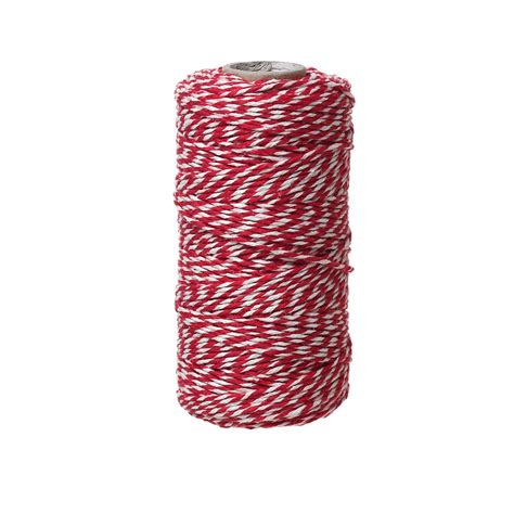 U020 1 Roll 100yards 300ft Red White Striped Sewing Threading