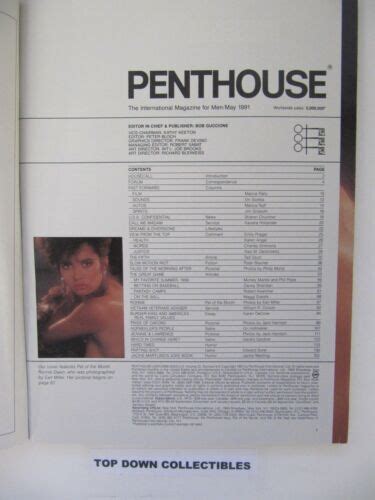 Penthouse Magazine May 1991 Ronnie Dawn POTM Micky Mantle Favorite