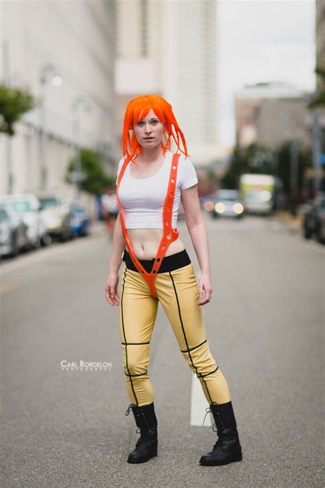 Leeloo Orange Silicone Suspenders The Fifth Element By Rumco