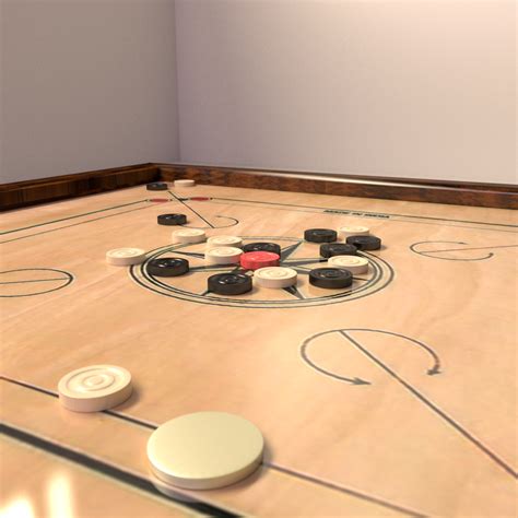 Carrom Board Game 3D Model BLEND - CGTrader.com