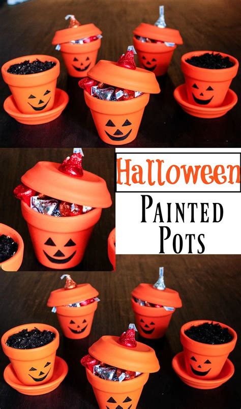 Lized halloween gifts for kids. Halloween Painted Pots | Halloween crafts, Halloween gifts ...