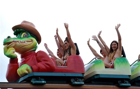 Naked Rollercoaster Riders Bare Charitable Streak Nsfw Huffpost Uk