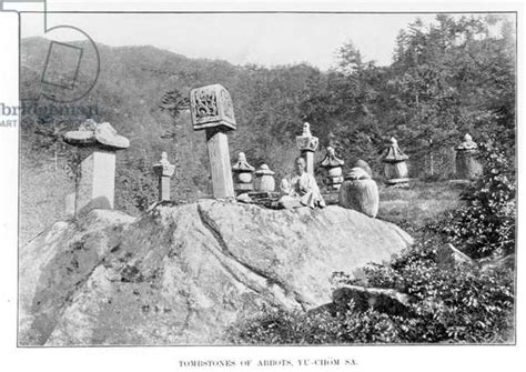 Image Of Cemetery Of Yu Chom Sa Buddhist Monastery From Korea And Her