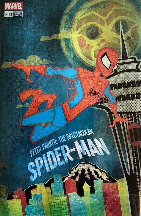 Peter Parker Spectacular Spider Man 300 Eccc Exclusive Var Leg