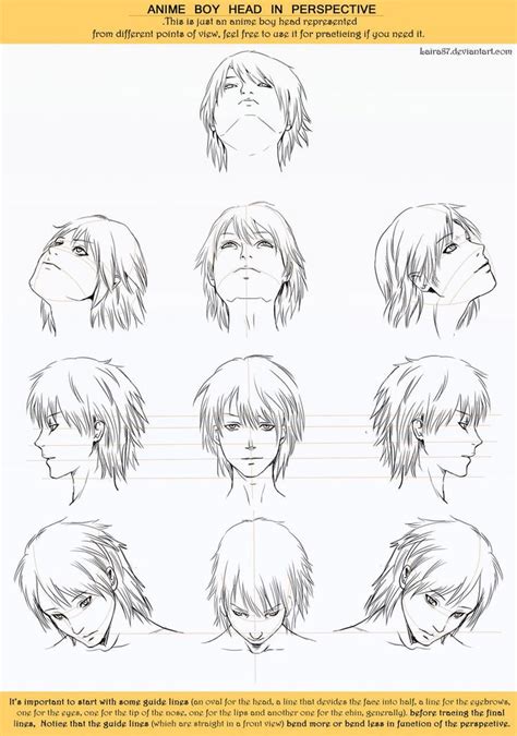 Anime Head Angles Perspective By Lairam On Deviantart Anime Head
