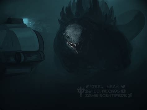 Godzilla At The Bottom Of The Ocean By Zombiecentipede On Deviantart