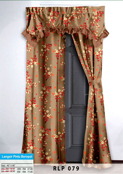 1) pintu bilik/tingkap 1 panel(perlu beli 1 keping sahaja) ~lebar 4 kaki (135cm). Umisofia Home Furnishing: Langsir Pintu Bilik
