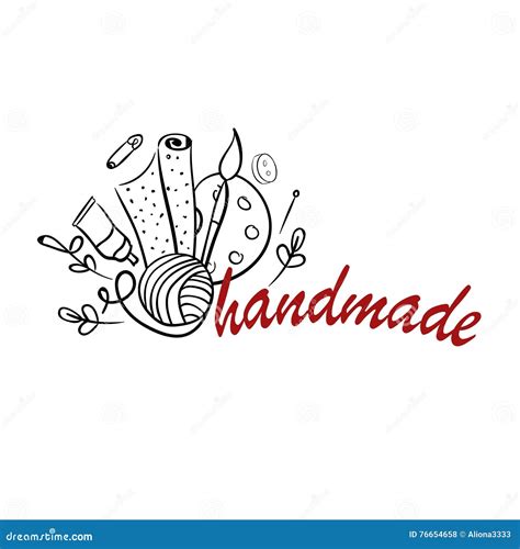 Hand Made Tools Logo Stock Vector Illustration Of Icon 76654658