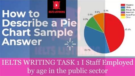 Ielts Academic Writing Task 1 Pie Chart Academic Staff Employed By Age