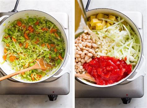 Rustic Potato Cabbage And White Bean Soup The Simple Veganista