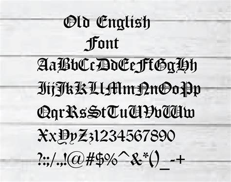 Old English Font Svg English Font Old Svg Cricut Fonts Svg Etsy Images