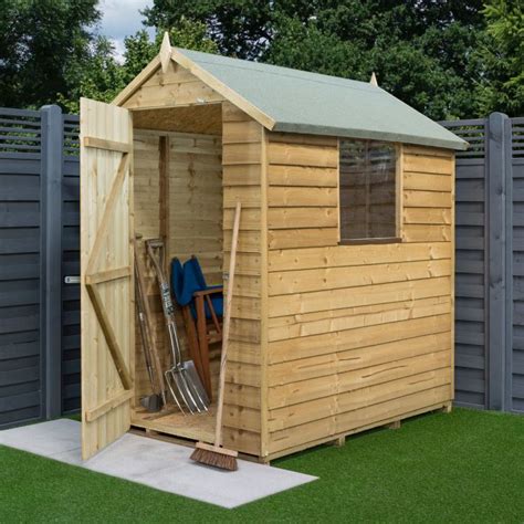 Taylors Garden Buildings Wooden Sheds 6x4 Overlap Shed