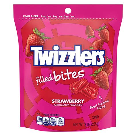 Save On Twizzlers Filled Bites Red Licorice Candy Strawberry Order
