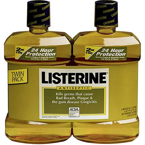 original antiseptic mouthwash 2 pk 1 5l includes two 1 5l bottles of cool mint flavored