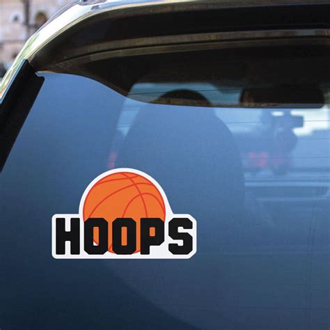 Basket Hoops Sticker Decal Sport Stickers Sticker Collective