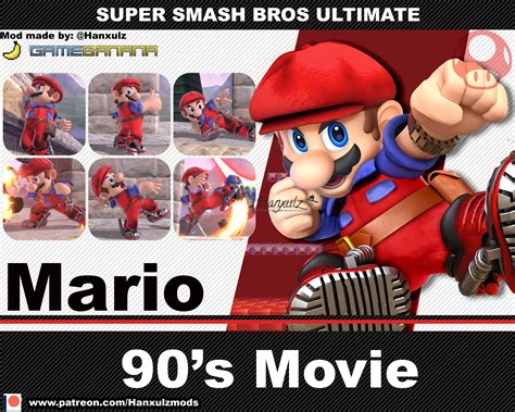 Mario 90s Movie Super Smash Bros Ultimate Mods