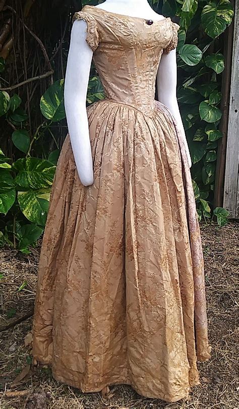 French Ball Gown C1840s Historical Dress Historical Costume