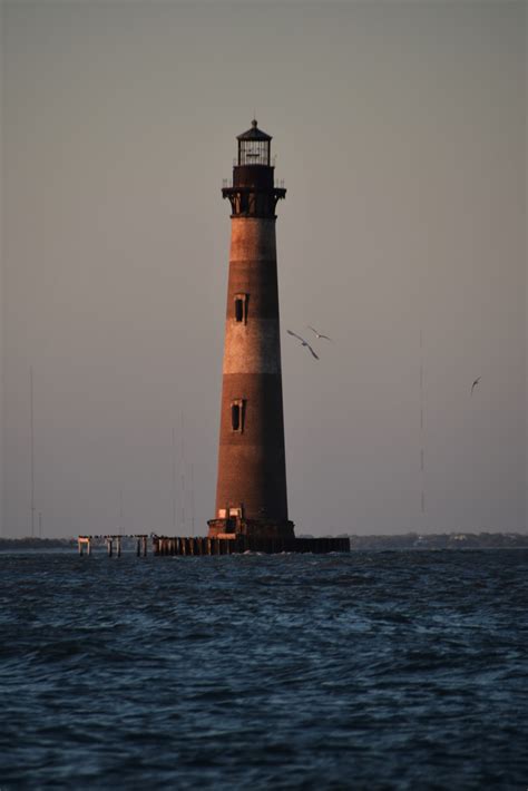 Wc Lighthouses Morris Island Lighthouse Charleston South Carolina