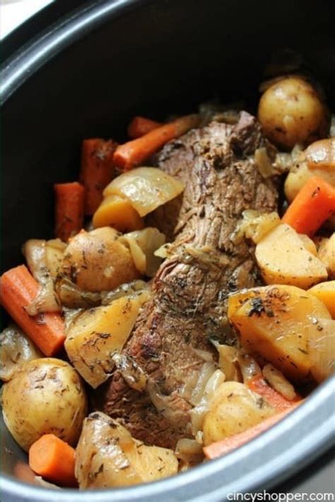 24 Dump Dinners You Can Make In A Crock Pot Pot Roast Slow Cooker
