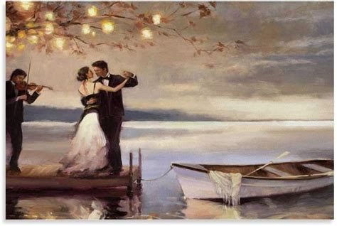 FANFF Jack Vettriano Twilight Romance Poster Decorative Painting Canvas