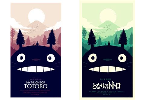 Artist Olly Moss Creates Unique My Neighbor Totoro Print For Upcoming