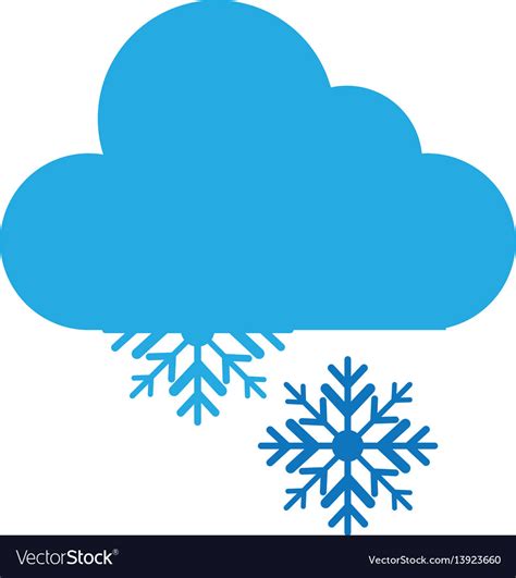 Snow Storm Weather Isolated Icon Royalty Free Vector Image