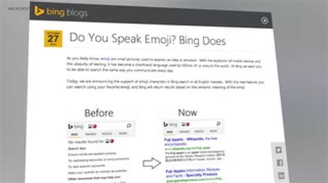Microsofts Bing Now Supports Emoji