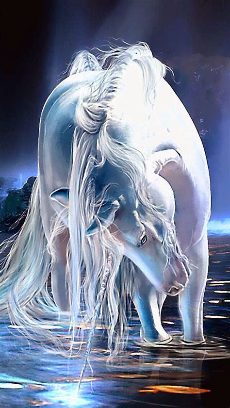 Horses Unicorn And Fairies Unicorn Mythical Creatures Art