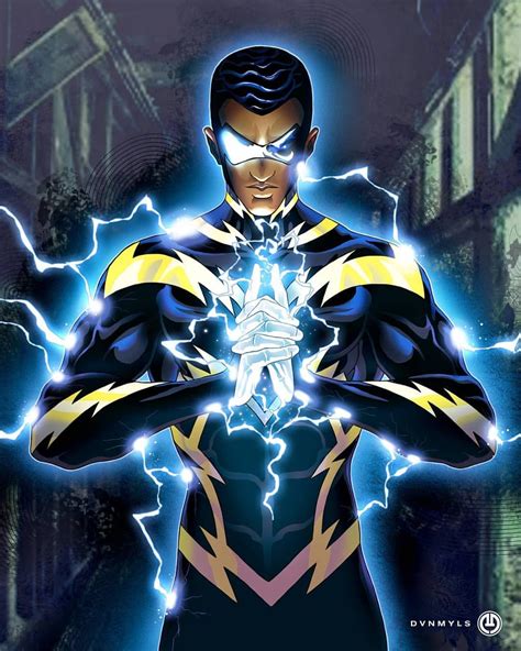 Black Lightning Blacklightning Lightning Superhero Blacksuperhero