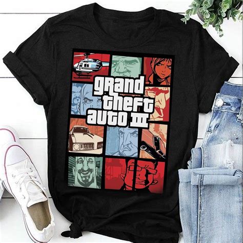 Camiseta Grand Theft Auto San Andreas Camiseta Gta Camiseta Grand